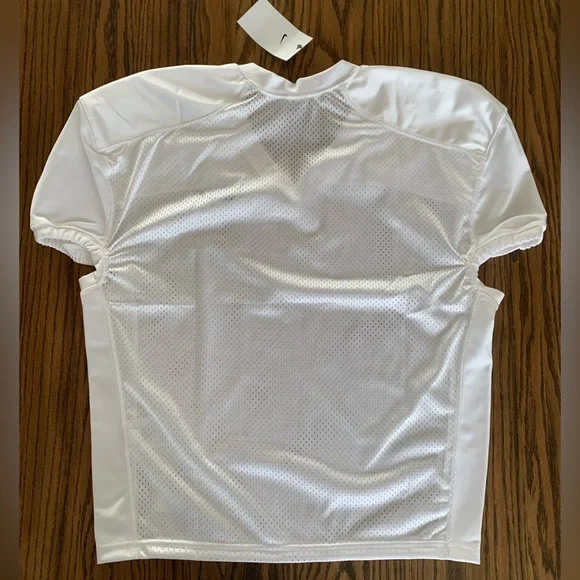 Nike Men’s Vapor White L Football Practice Jersey 908729-100 - Picture 5 of 8